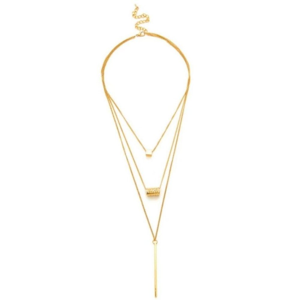 💖 2/$30 Gold chain layered pendant necklace - Picture 4 of 4